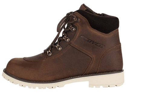 botte de moto en cuir pour l'hiver