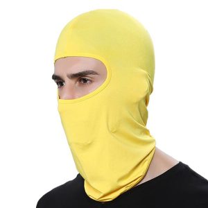 Cagoule moto teinte jaune