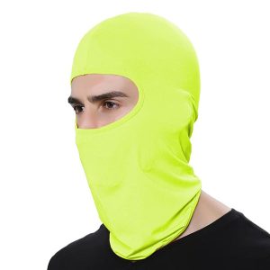 Cagoule moto fluorescence jaune