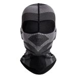 Cagoule moto gris anthracite et noir.