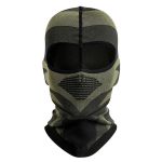 Cagoule moto nuances noir et kaki