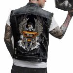 Veste en jean sans manche biker – Harley Spirit™ - LE PRATIQUE DU MOTARD