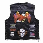 Gilet cuir biker personnalisé - LE PRATIQUE DU MOTARD