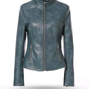 Veste Biker Femme Bleu Bleu / S