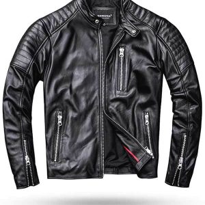 Veste Cuir Noir Homme Vintage S