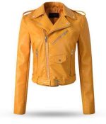Veste Motard Simili Cuir Femme