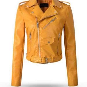 Veste Motard Simili Cuir Femme