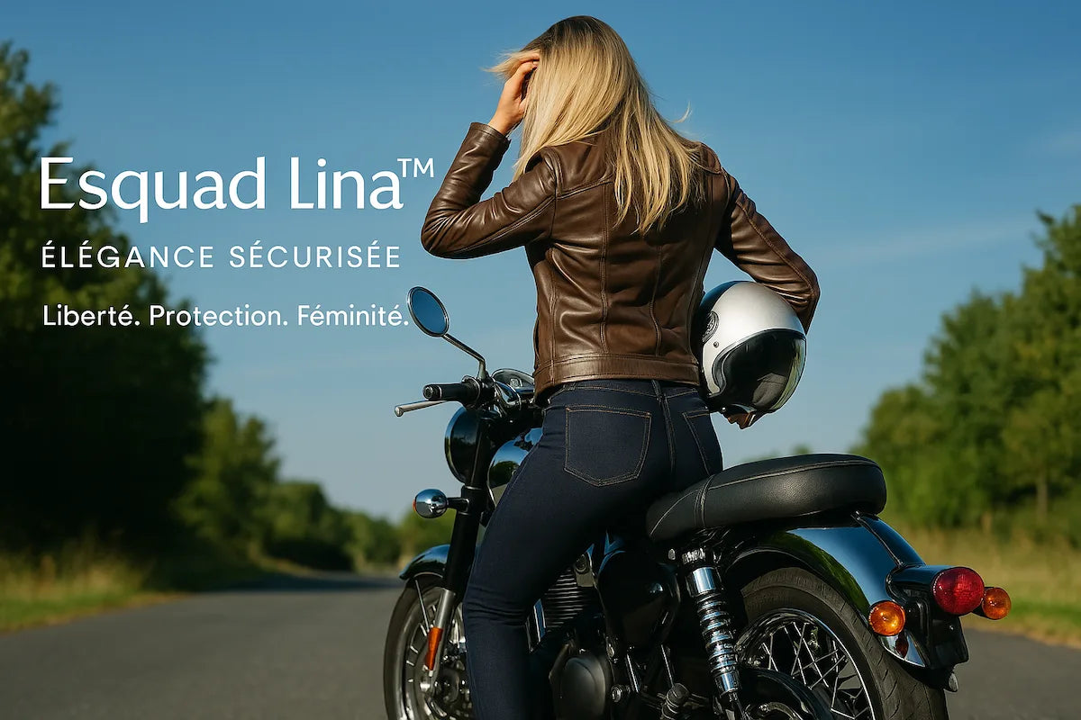 Bannière Jean Moto Femme Esquad Lina