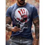 T-shirt homme Skull Flag - Le Pratique du Motard